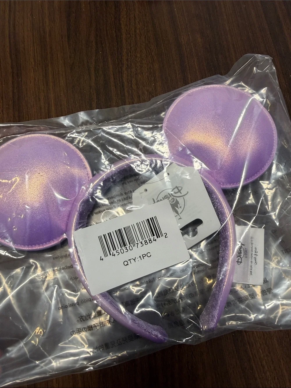 Minnie Mouse Ears- Lavendar (NWT)